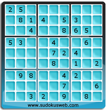 Sudoku von mittelmässiger höhe