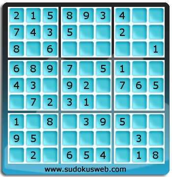 Nivel Muito Facil de Sudoku Nivel Muito Facil de Sudoku