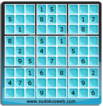 Sudoku von mittelmässiger höhe