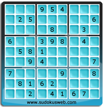 Sudoku von mittelmässiger höhe