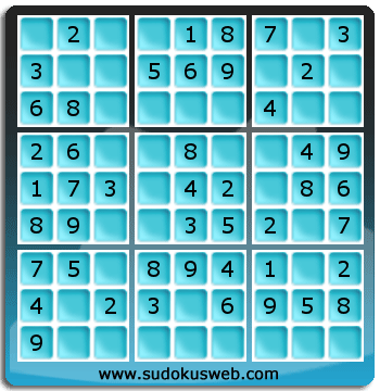 Sudoku von sehr einfacher höhe