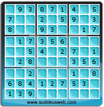 Nivel Muito Facil de Sudoku Nivel Muito Facil de Sudoku