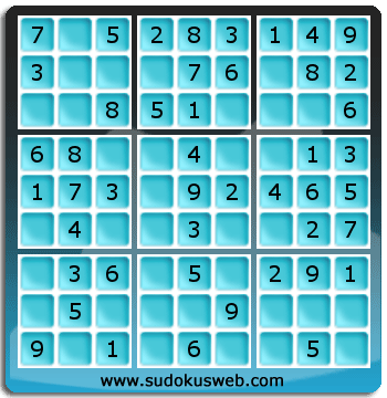 Nivel Muito Facil de Sudoku Nivel Muito Facil de Sudoku
