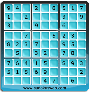 Sudoku de Nivell Molt Fàcil Sudoku de Nivell Molt Fàcil