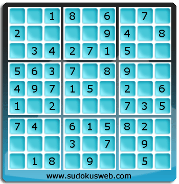 Sudoku de Niveau Très Facile