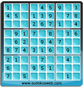 Sudoku de Niveau Très Facile Sudoku de Niveau Très Facile