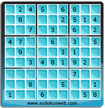 Sudoku von einfacher höhe