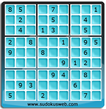 Sudoku von mittelmässiger höhe