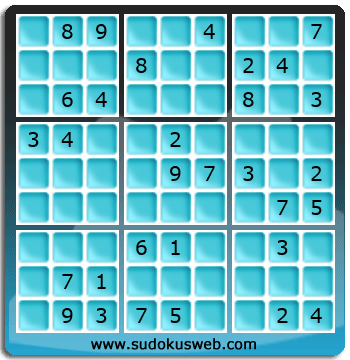 Sudoku von mittelmässiger höhe