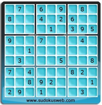 Sudoku von mittelmässiger höhe