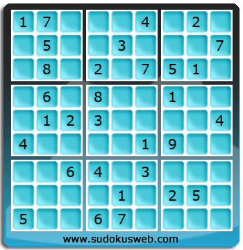 Sudoku von mittelmässiger höhe