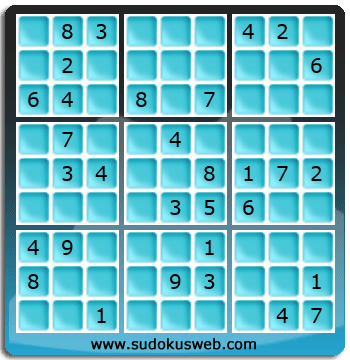 Sudoku von mittelmässiger höhe