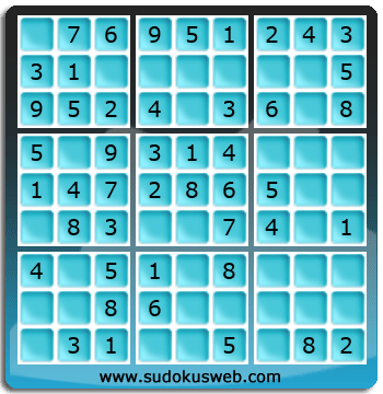 Nivel Muito Facil de Sudoku Nivel Muito Facil de Sudoku