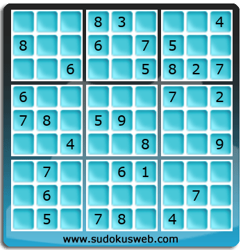 Sudoku von mittelmässiger höhe