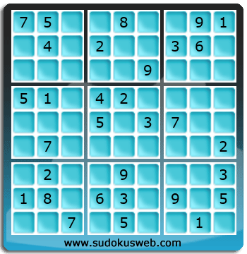 Sudoku von mittelmässiger höhe