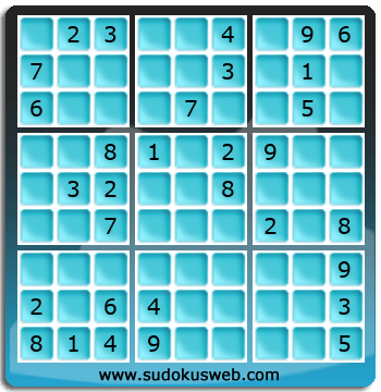 Sudoku von mittelmässiger höhe