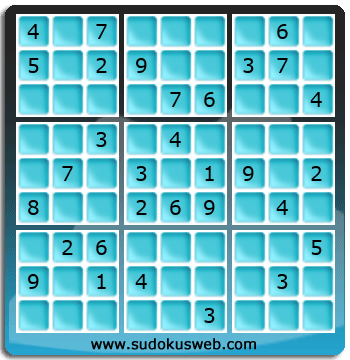 Sudoku von mittelmässiger höhe