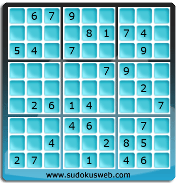 Sudoku von mittelmässiger höhe