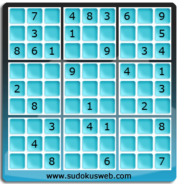 Sudoku von mittelmässiger höhe