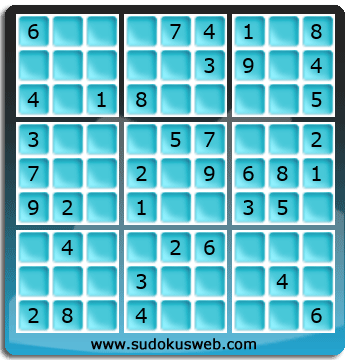 Sudoku von einfacher höhe