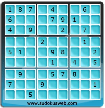 Sudoku von mittelmässiger höhe