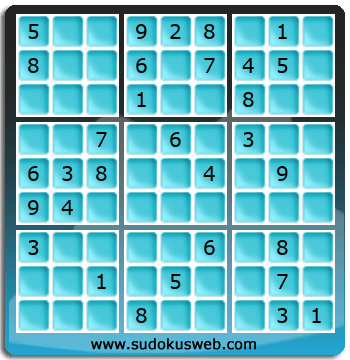 Sudoku von mittelmässiger höhe