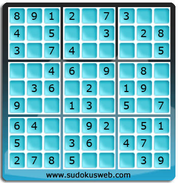 Sudoku de Nivel Muy Fácil