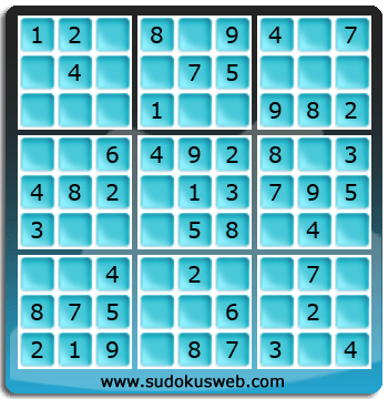 Nivel Muito Facil de Sudoku