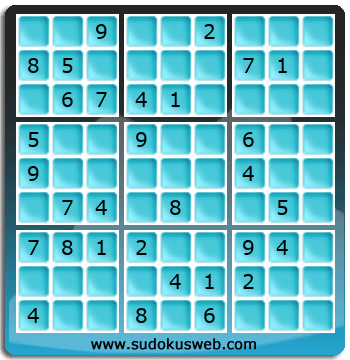 Sudoku von mittelmässiger höhe