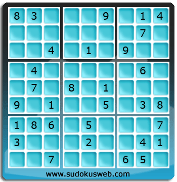 Sudoku von mittelmässiger höhe