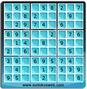 Sudoku de Nivel Muy Fácil Sudoku de Nivel Muy Fácil