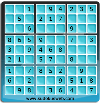 Sudoku de Nivell Molt Fàcil Sudoku de Nivell Molt Fàcil