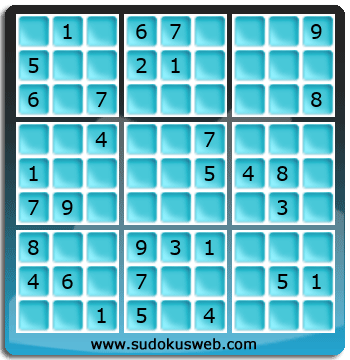 Sudoku von mittelmässiger höhe