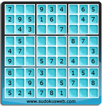 Sudoku de Nivel Muy Fácil