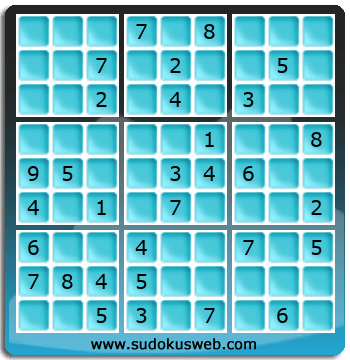 Sudoku von mittelmässiger höhe