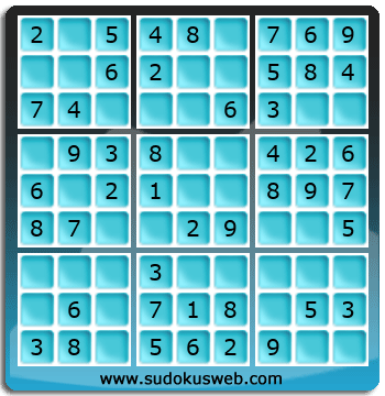 Sudoku de Nivel Muy Fácil Sudoku de Nivel Muy Fácil