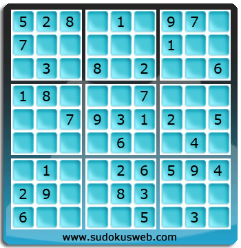 Sudoku de Nivel Fácil Sudoku de Nivel Fácil