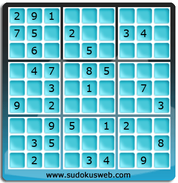 Sudoku von mittelmässiger höhe