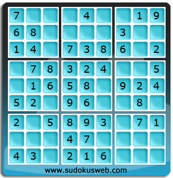 Sudoku de Nivel Muy Fácil Sudoku de Nivel Muy Fácil