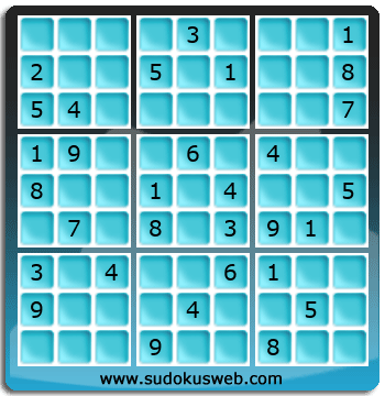 Sudoku von mittelmässiger höhe