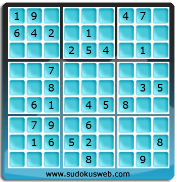 Sudoku von mittelmässiger höhe