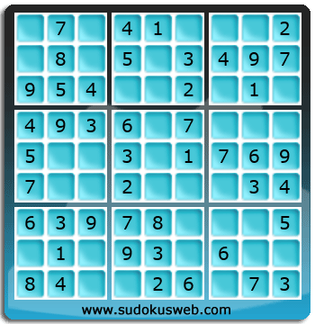 Sudoku de Nivel Muy Fácil Sudoku de Nivel Muy Fácil