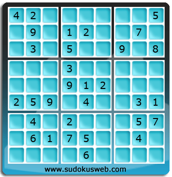 Sudoku von mittelmässiger höhe