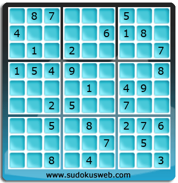 Sudoku von mittelmässiger höhe