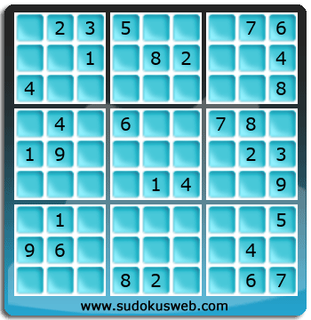 Sudoku von mittelmässiger höhe