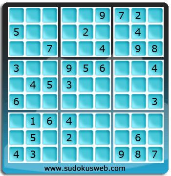 Sudoku von mittelmässiger höhe