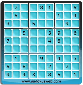 Sudoku von mittelmässiger höhe