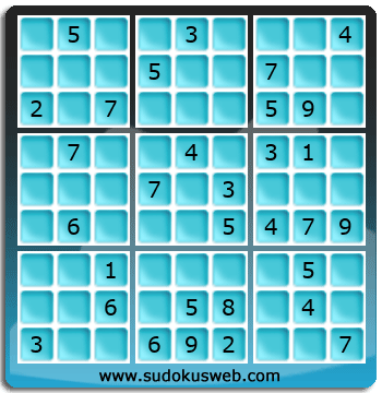 Sudoku von mittelmässiger höhe