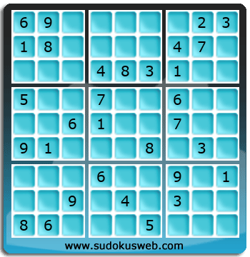 Sudoku von mittelmässiger höhe