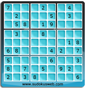 Sudoku von mittelmässiger höhe